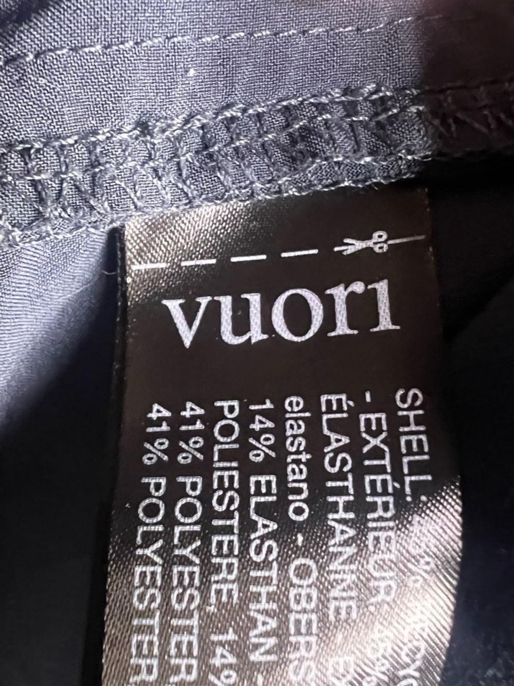 Vuori Women's Lightweight Pleated Front Villa Trouser Pant Navy Blue Extra Large - Picture 8 of 10